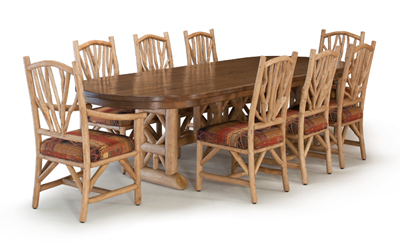 La Lune Collection Custom Table #3123, Chairs #1400 & #1402