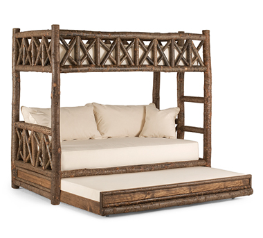 Bunk Bed w/Trundle #4256, Natural finish, by La Lune Collection