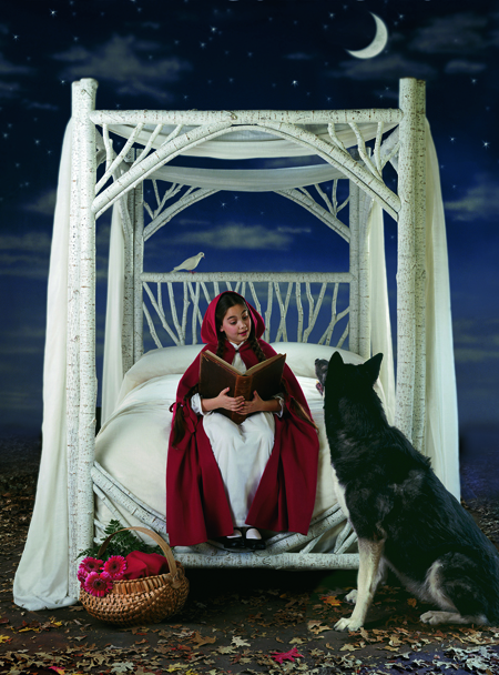 La Lune Collection's Little Red Riding Hood - Canopy Bed #4278