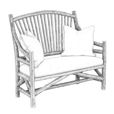La Lune Collection Original Drawing | Settee #1150