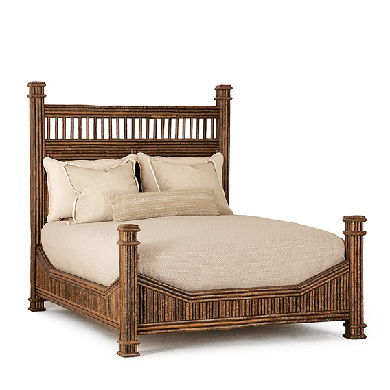 Rustic Bed Queen #4684 (Shown in Natural Finish)