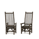 Rustic Dining Arm Chair #1214 (Shown in Ebony Finish) La Lune Collection