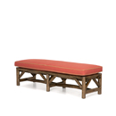 Rustic Bench #1532 (Shown in Kahlua Finish with Optional Loose Seat Cushion) La Lune Collection