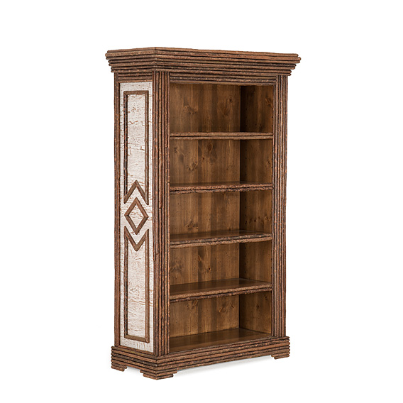 Rustic Bookcase with Four Adjustable Shelves #2507 (shown in Natural Finish)