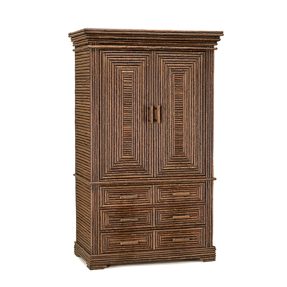 Rustic Cabinet #2070 shown in Natural Finish (on Bark)