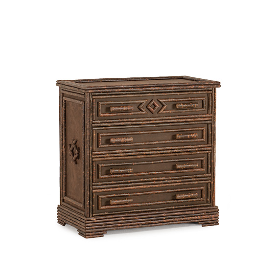 Rustic Four Drawer Chest #2580 (Shown in Natural Finish)