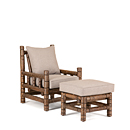 Rustic Club Chair #1261 & Ottoman #1263 (Shown in Natural Finish) La Lune Collection