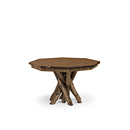 Rustic Dining Table with Optional Cedar Top #3104 (Shown in Kahlua Finish & Medium Cedar Top)  La Lune Collection