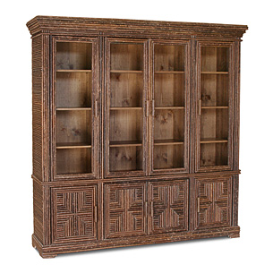 Rustic Cabinet with Glass Doors