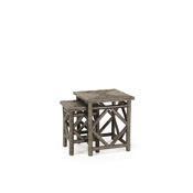 Set of Two Nesting Tables with Willow Tops #3424