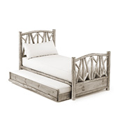 Rustic Trundle Bed Twin/Twin (Opens Left) #4510L